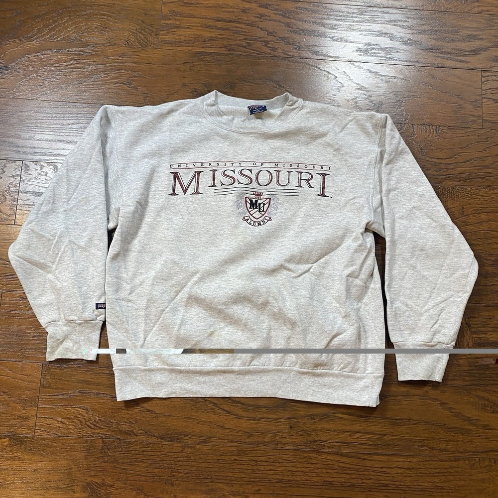 Vintage Mizzou Alumni Sweatshirt 1990s JanSport Made in USA Gray Heather XL